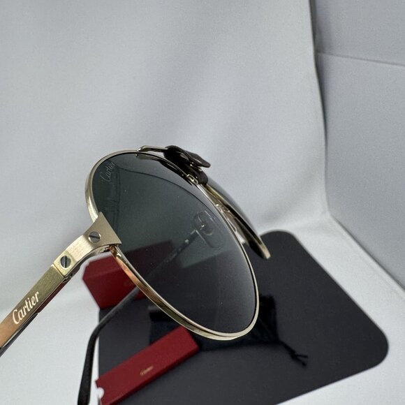 Cartier Sunglasses Aviator Polarized CT0096S-002 - Picture 12 of 16
